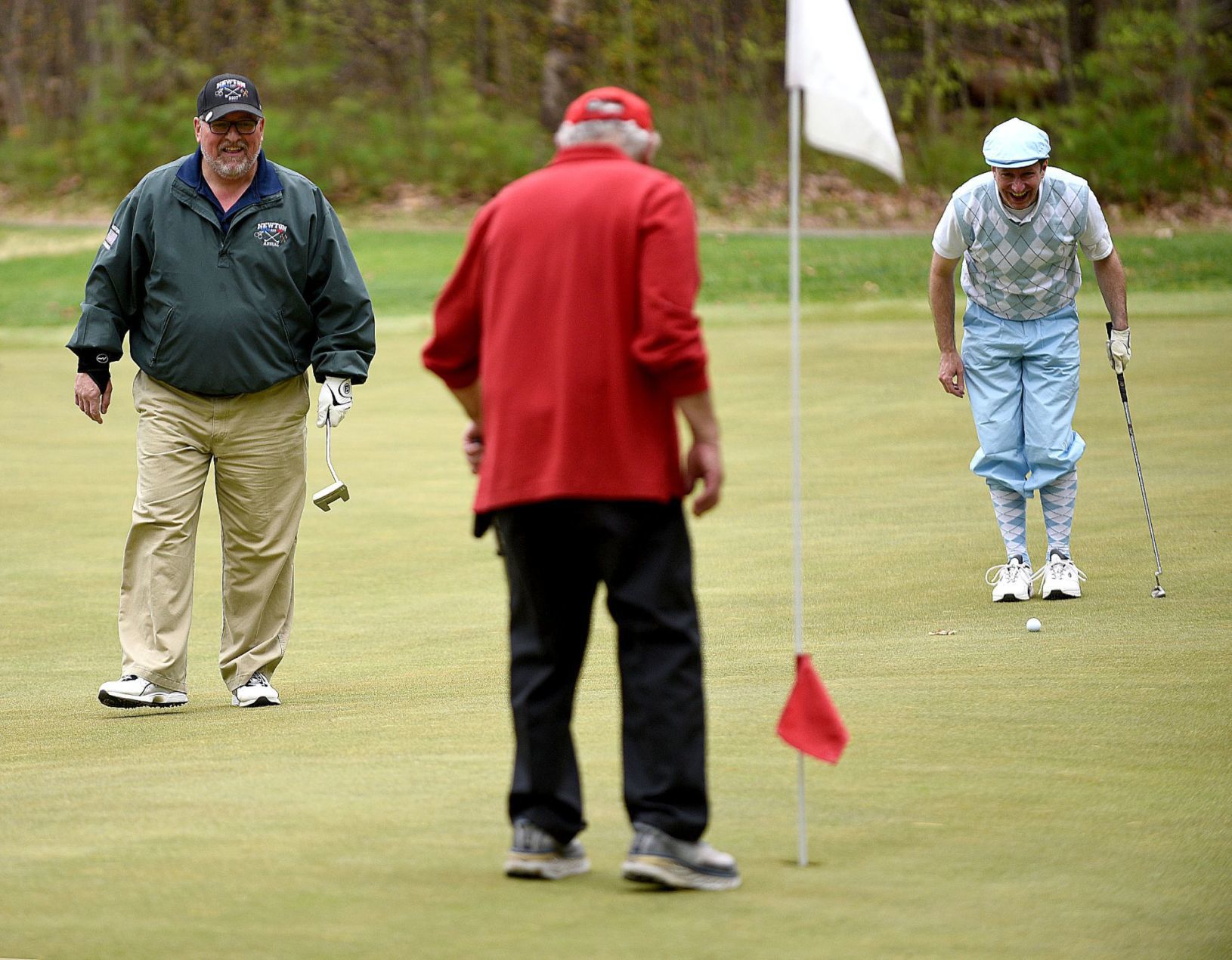 Threesome on the green
